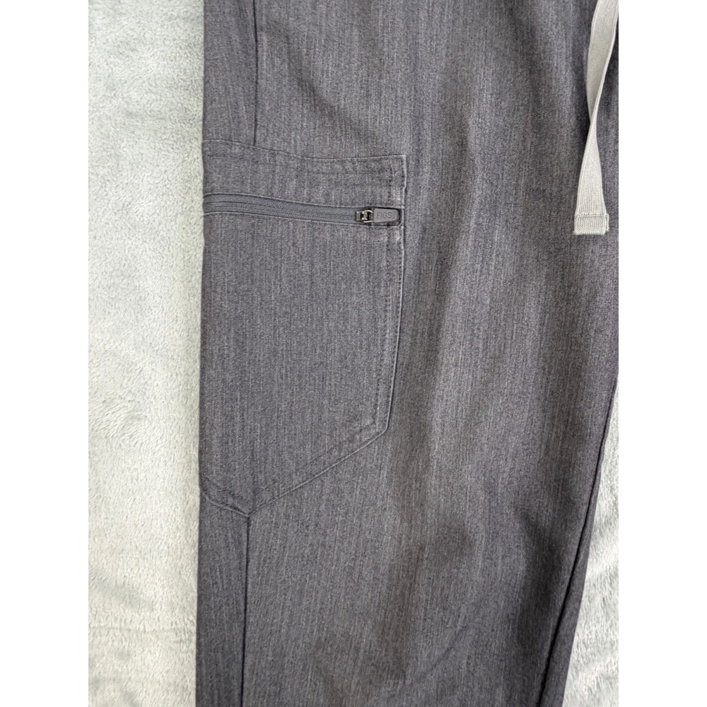 Figs Scrub Set Women's Small Gray Rafaela Top, Zamora Joggers Scrubs - Picture 6 of 7